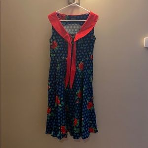 ModCloth Heart & Roses 50’s Style Polka dot Dress